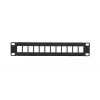 Patchpanel Extralink 12-Port UTP 10 ίντσες Μεταλλικό κουτί, μαύρο