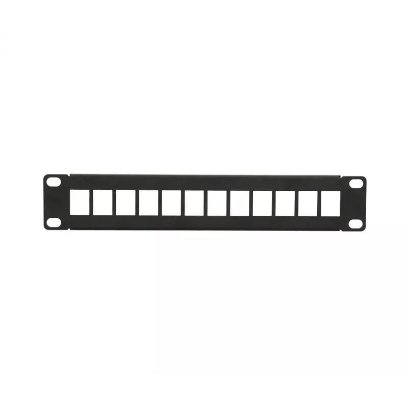Patchpanel Extralink 12-Port UTP 10 ίντσες Μεταλλικό κουτί, μαύρο