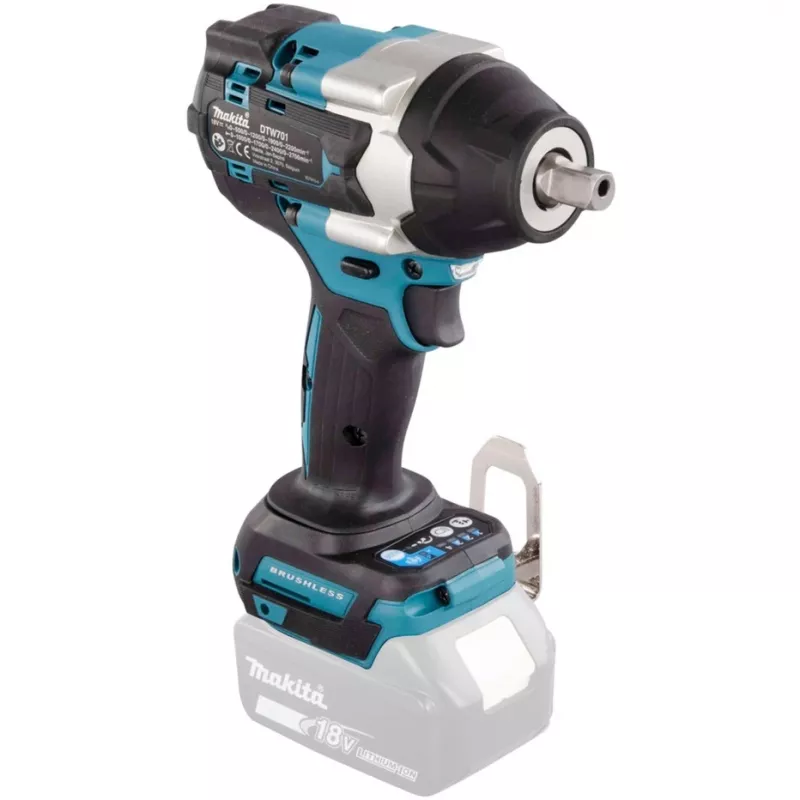 Makita DTW701Z Παλμικό κατσαβίδι μπαταρίας 2700 U/min Μαύρο, Μπλε