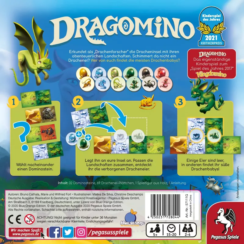 Dragomino, επιτραπέζιο παιδικό παιχνίδι της χρονιάς 2021