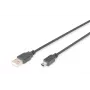 ASM AK-300108-018-S ASSMANN καλώδιο USB 2.0 HighSpeed Canon Type USB A / Mini-USB B (5-πολικό) αρσενικό 1,8 m