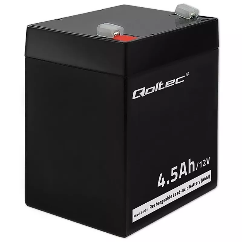 Qoltec 53033 μπαταρία AGM 12 V 4,5 Ah, μέγ. 1,35 A, χωρίς συντήρηση