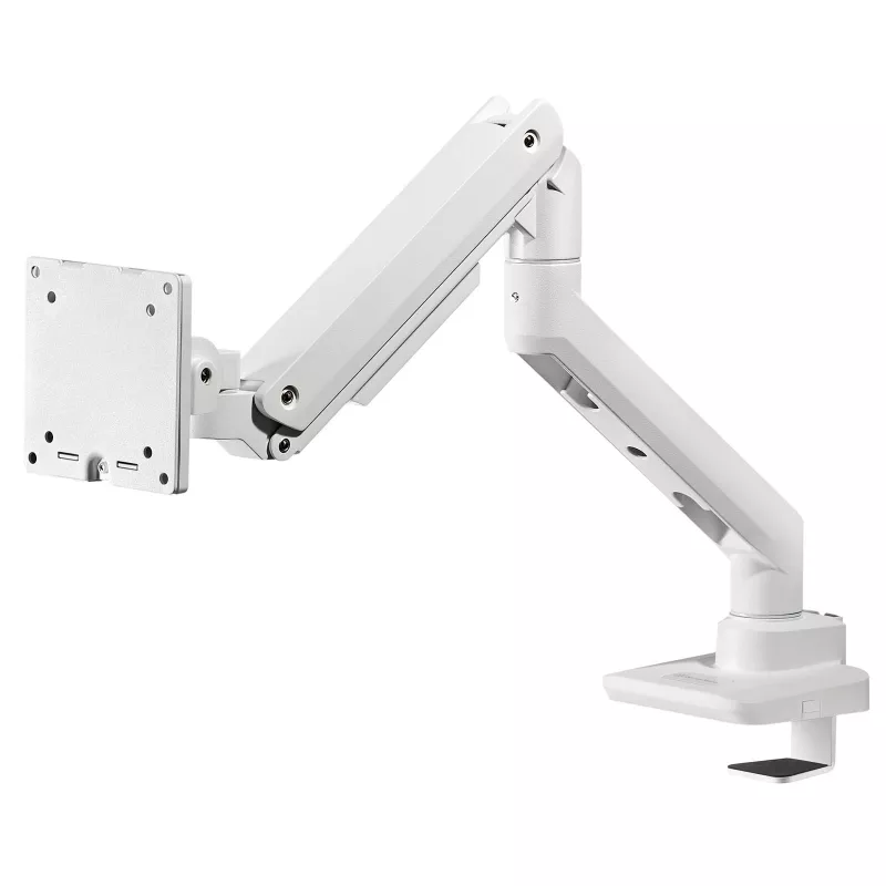 Βραχίονας οθόνης SILVERSTONE SST-ARM14 ρυθμιζόμενου ύψους βάση VESA για μία οθόνη, ασημί