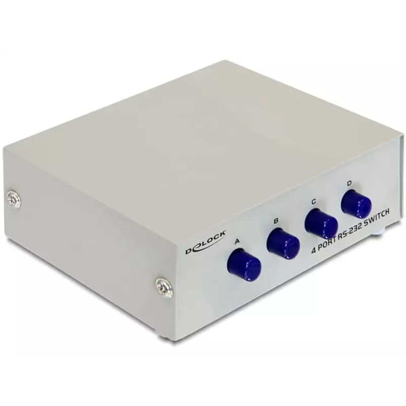 DeLOCK 87589 4-Port RS-232 χειροκίνητος σειριακός διακόπτης