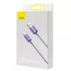 Καλώδιο Baseus Crystal Shine USB σε Lightning, 2,4A, 2m (μωβ)
