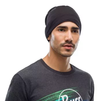 Buff 100637 Merino Lightweight περιλαίμιο, unisex, μαλλί merino, μονόχρωμο μαύρο