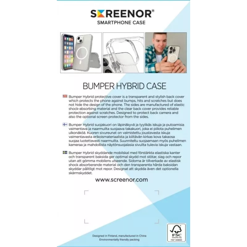 Screenor Bumper Iphone 17 Air Magsafe Διαφανές
