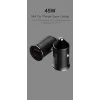 Orsen C8 μίνι φορτιστής αυτοκινήτου 45 W, USB-C + USB-A, μαύρος