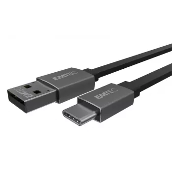 Καλώδιο USB Emtec T700C 1,2 m USB A σε USB C μαύρο