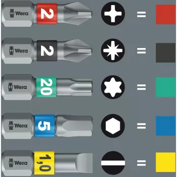 Kraftform compact Stubby Magazin 1 Σετ μυτών (μαύρο/πράσινο, 7 τεμ.)