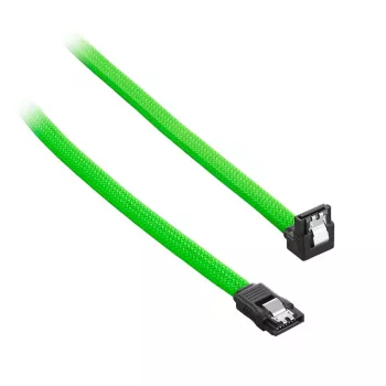 CableMod ModMesh - Καλώδιο SATA - Serial ATA 150/300/600 - SATA (W) ορθογώνιο σε SATA (W) - 60 cm - Ανοιχτό Πράσινο (CM-CAB-RSAT-N60KLG-R)