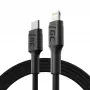 Green Cell PowerStream KABGC07 καλώδιο USB-C σε Lightning, 1 m, PD, Apple MFi, μαύρο