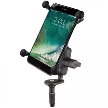 Βάση μεγάλου κινητού RAM Mounts X-Grip με βάση στέλεχος πιρούνι μοτοσυκλέτας