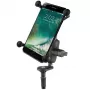 Βάση μεγάλου κινητού RAM Mounts X-Grip με βάση στέλεχος πιρούνι μοτοσυκλέτας