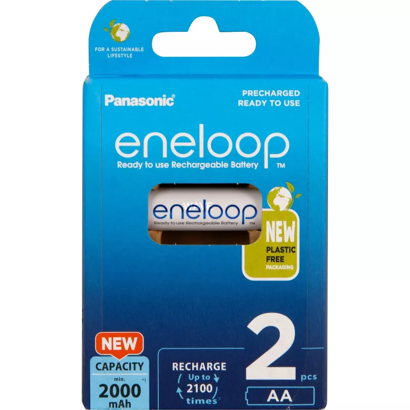 Μπαταρίες PANASONIC ENELOOP AA 2000 mAh 2 τεμ. (BK-3MCDE/2CP)