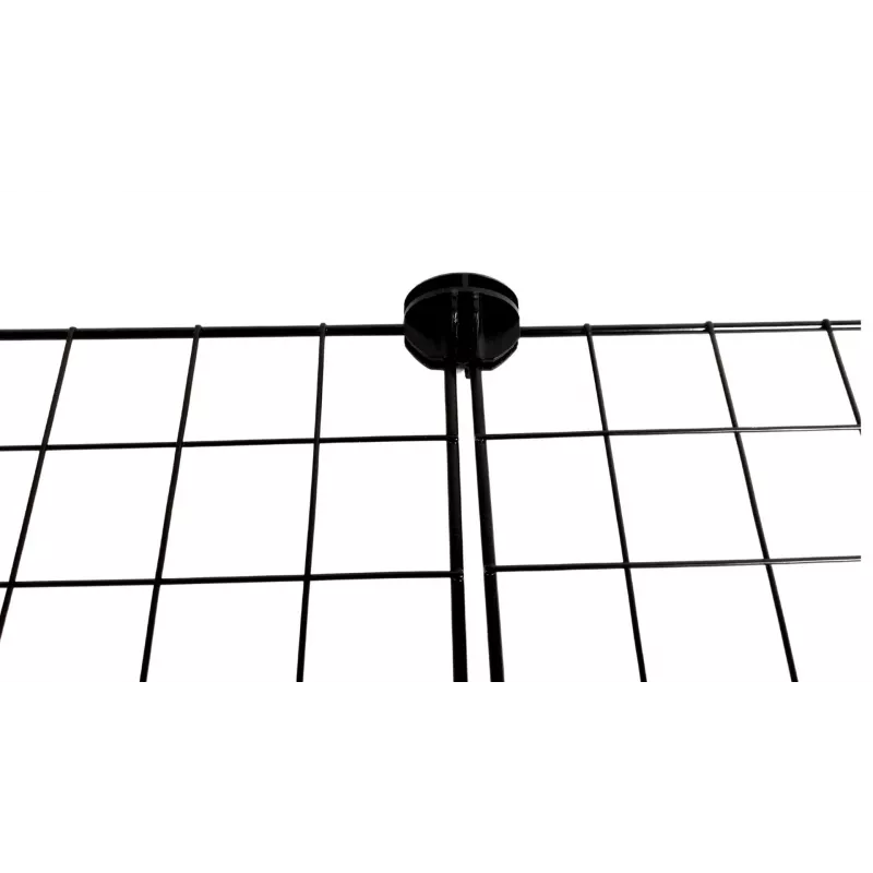 C&C Αρθρωτό κλουβί 4x2 145 x 75 cm ασημί