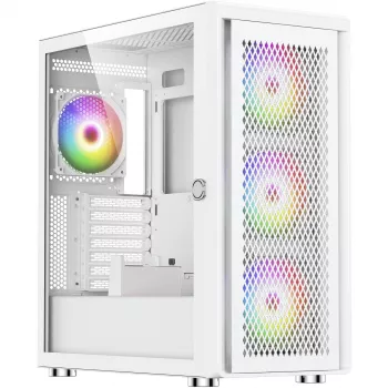 Κουτί PC Silentware Air 100 White — Mid-Tower συμβατό με ATX, λευκή επιφάνεια