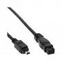 FireWire 400 σε 800 καλώδιο InLine 34901 1m αρσενικό/αρσενικό μαύρο
