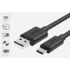 Καλώδιο USB-A σε USB-C Unitek C14068BK, 2 m, USB 2.0, μαύρο, βύσμα-βύσμα