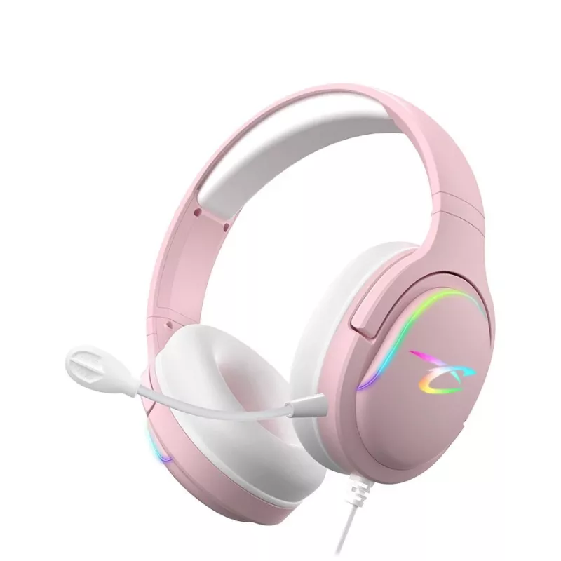 Ακουστικά Subsonic Spectra LED Gaming Headset Sweety ροζ