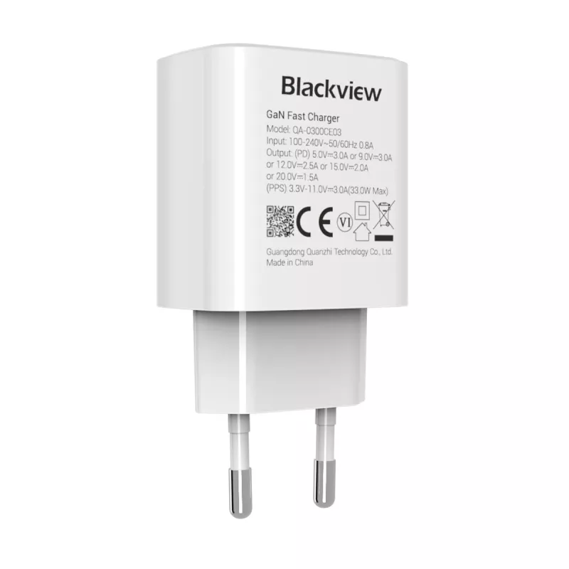 Φορτιστής BLACKVIEW CHAR-33W/BV USB-C 33W γρήγορη φόρτιση, μαύρο