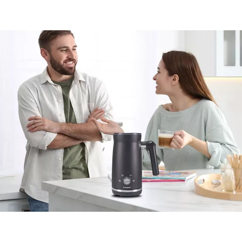 Beper P101CAF001 ηλεκτρική συσκευή αφρίσματος γάλακτος, 500 W, 0,5 l, μαύρη