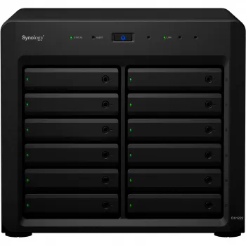 Θήκη HDD/SSD Synology DX1222 12 δίσκοι 192 TB Μαύρο