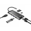 NATEC Fowler Plus USB Type-C μαύρο γκρι MicroSD SD hub