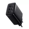 Baseus συμπαγής ταχυφορτιστής, 3x USB, 17 W (μαύρο)