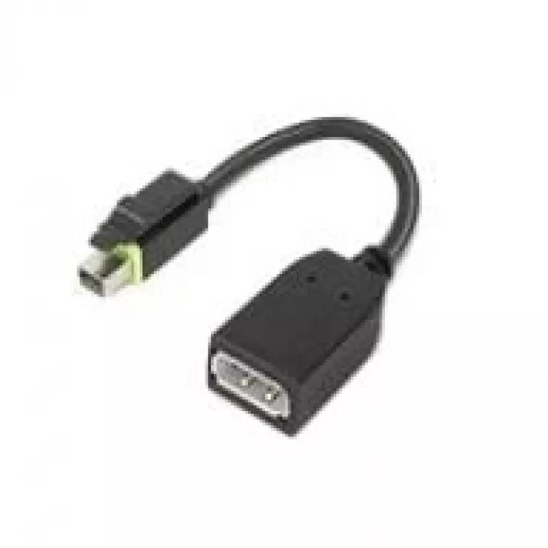 Lenovo 4X90Q93975 Προσαρμογέας καλωδίου βίντεο Mini DisplayPort DisplayPort Μαύρο