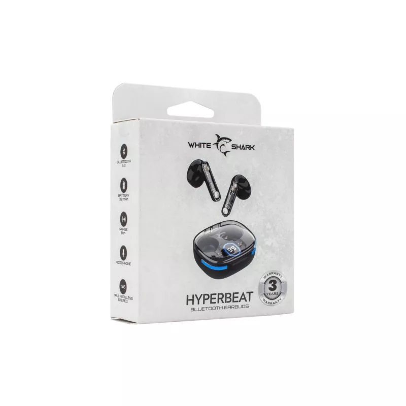 Ακουστικά White Shark GEB-TWS37 HyperBeat μαύρο