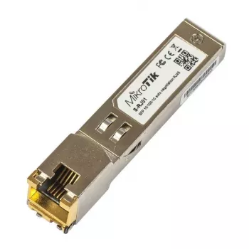 Μονάδα δικτυακού switch MikroTik S-RJ01 — 1× Gigabit Ethernet (RJ-45), 1000 Mbit/s, 1,25 Gbit/s ρυθμός δεδομένων, 0,1 km μετάδοση