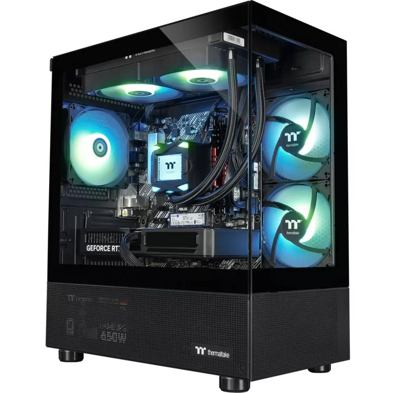 FTW V170A 5060Ti Μαύρο, Gaming PC μαύρο/διαφανές, Windows 11 Home