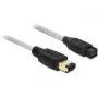 Καλώδιο FireWire DeLOCK 82595 1 m γκρι αρσενικό/αρσενικό
