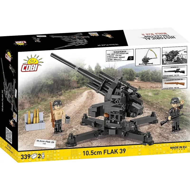 Σετ κατασκευής Cobi Blocks 10,5 cm Flak 39 — 339 τεμ.