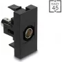 Μονάδα BNC DELOCK 90960 Easy 45 μαύρο — μονάδα σύνδεσης BNC, γωνία 45°