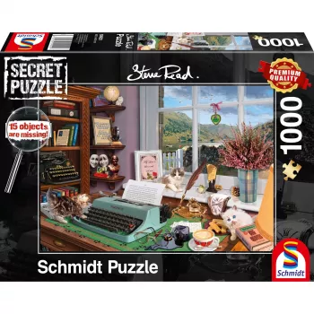 Schmidt Spiele 59920 Steve Read: Στο γραφείο Secret Puzzle, παζλ 1000 κομματιών, 693 x 493 mm