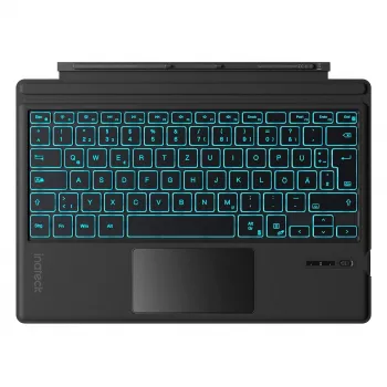 Πληκτρολόγιο Bluetooth QWERTZ Inateck KB02027 — μαύρο, touchpad, ενσωματωμένη μπαταρία 500 mAh, Bluetooth για σειρά Surface Pro