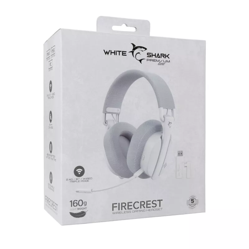 Ακουστικά White Shark WGH-2444 Firecrest λευκά