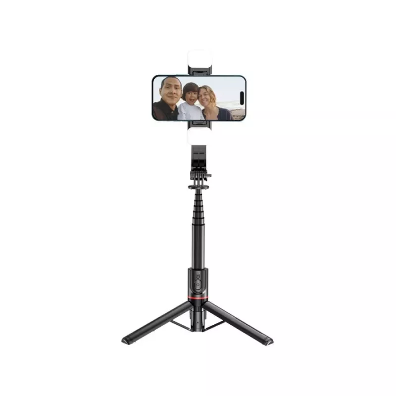 Tech-Protect L05S Selfie Stick βάση LED λάμπα τηλεχειριστήριο Bluetooth