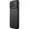 Mujjo Full Leather Case θήκη για iPhone 17 Pro Max μαύρο