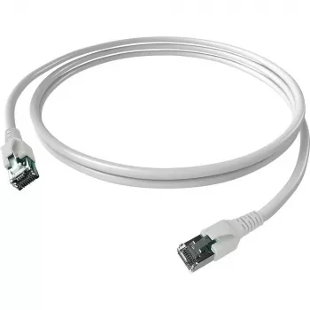 Easylan CP1KWBWBW0005 Καλώδιο δικτύου RJ45, Καλώδιο patch CAT 6a S/FTP 0,5 m λευκό 1 τεμ.