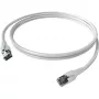 Easylan CP1KWBWBW0005 Καλώδιο δικτύου RJ45, Καλώδιο patch CAT 6a S/FTP 0,5 m λευκό 1 τεμ.