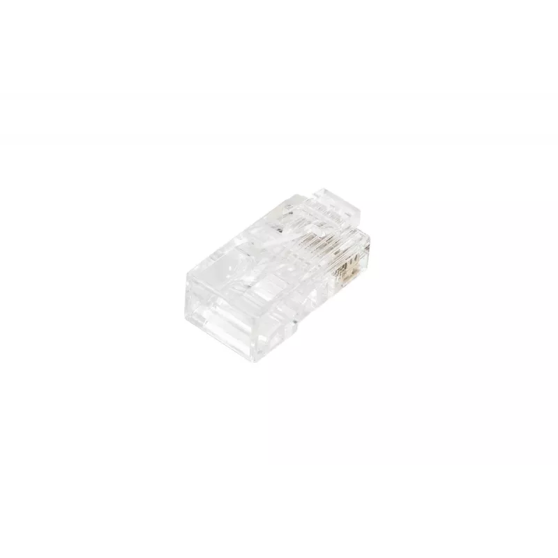 DIGITUS RJ45 Modular Plug (8P8C) Pass-through, CAT 5e, Unshielded, AWG 26-24, 100 Τεμάχια (X-ML-5U-EZ)