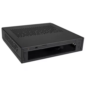 Akasa Cypher MX3 - Mini-Tower - PC - SGCC - Μαύρο - Thin Mini-ITX - Σκληρός δίσκος - Τροφοδοσία (A-ITX38U3-M1B)