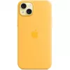 Θήκη σιλικόνης Cover Apple iPhone 15 Plus MagSafe Πορτοκαλί