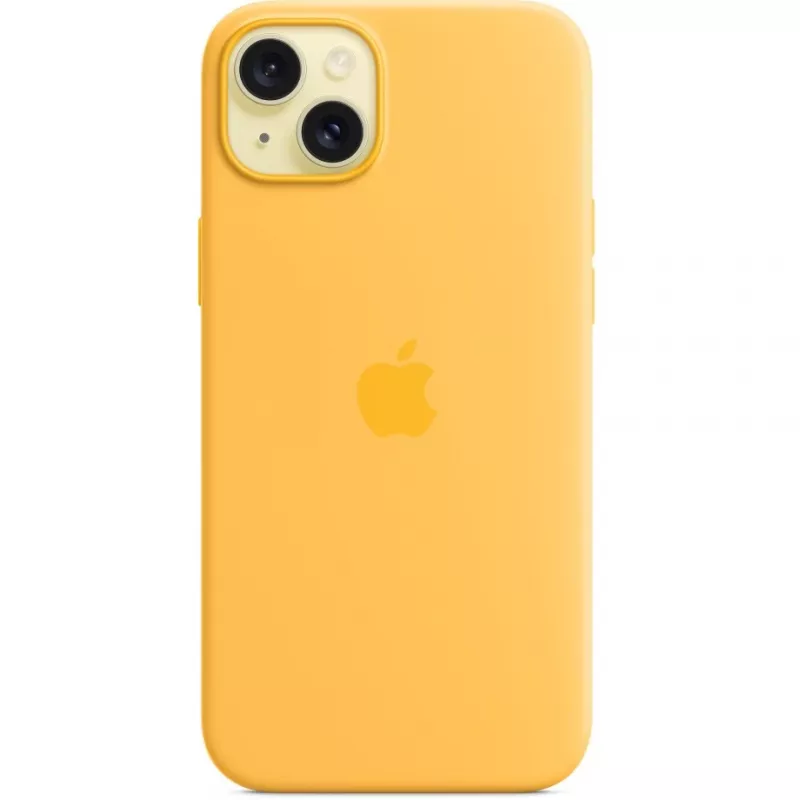 Θήκη σιλικόνης Cover Apple iPhone 15 Plus MagSafe Πορτοκαλί