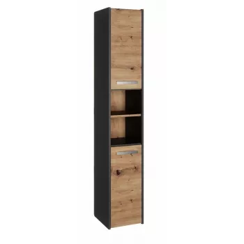 Topeshop S30 ANTRACYT/ARTISAN ντουλάπι μπάνιου