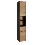 Topeshop S30 ANTRACYT/ARTISAN ντουλάπι μπάνιου
