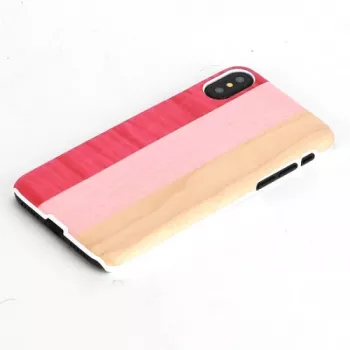 Θήκη smartphone man and wood για iPhone X/XS — pink pie white